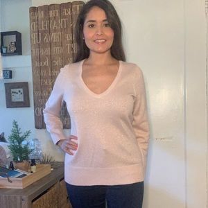 Pink shimmer sweater